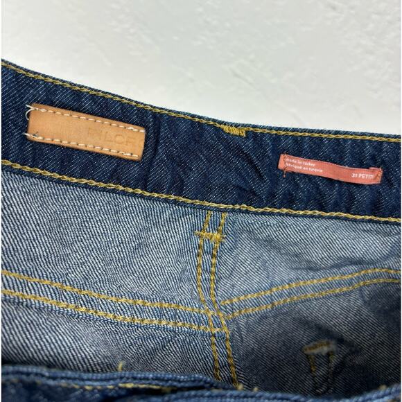 Pilcro Anthropologie The Annie Wide Leg Jean Dark Wash Size 31 Petite - Picture 5 of 7